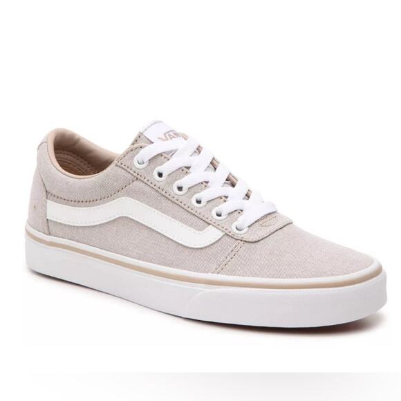 Vans ward lo taupe white Sneakers Classic Skate Style size 11 - Picture 1 of 9